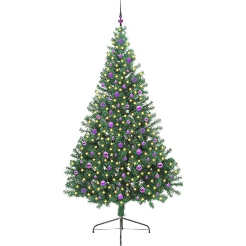  Umjetno predsvijetljeno božićno drvce Zelena 240 cm PVC Slike