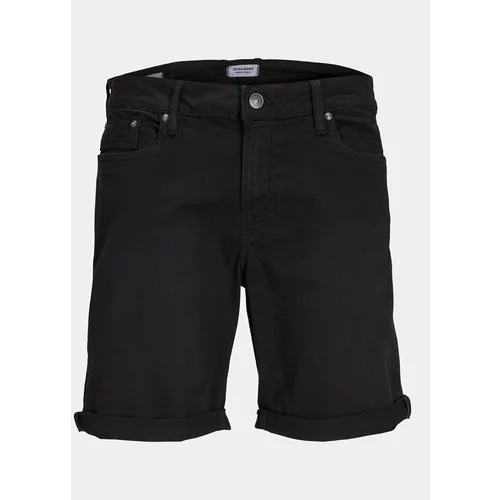 Jack & Jones Kratke hlače iz tkanine Blaine 12248681 Črna Regular Fit