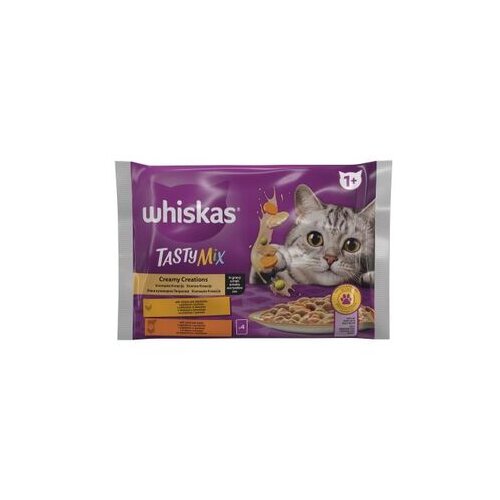 Whiskas kesice meso u kremastom sosu 4x85gr Cene