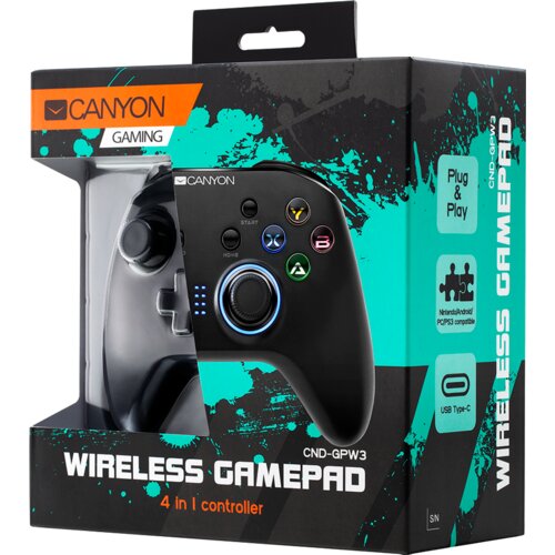 Canyon GP-W3 2.4G Wireless Controller with built-in 600mah battery 1M Type-C charging cable 6 axis Cijene