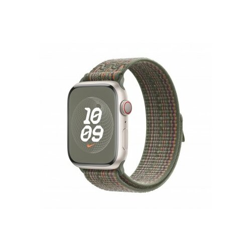Apple watch 45mm nike band: sequoia/orange nike sport loop ( mtl63zm/a ) Cene