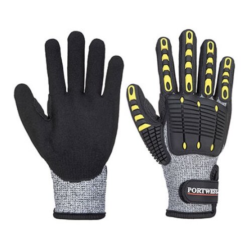 PORTWEST Rukavice a722 - anti impact otporne na prosecanje,crno-sive, vel.xxl ( 66203 ) Cene