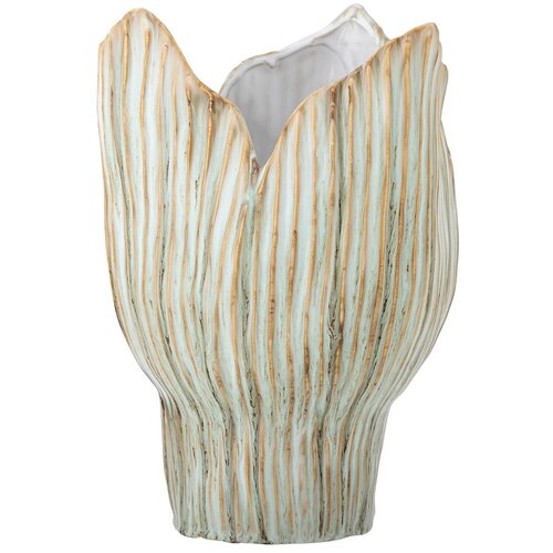 Bloomingville Svijetlo zelena vaza od kamenine (visina 30 cm) Mahira &amp;ndash; Slike