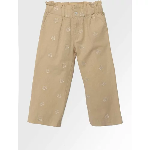 Zippy Dječje hlače s dodatkom lana boja: bež, s uzorkom