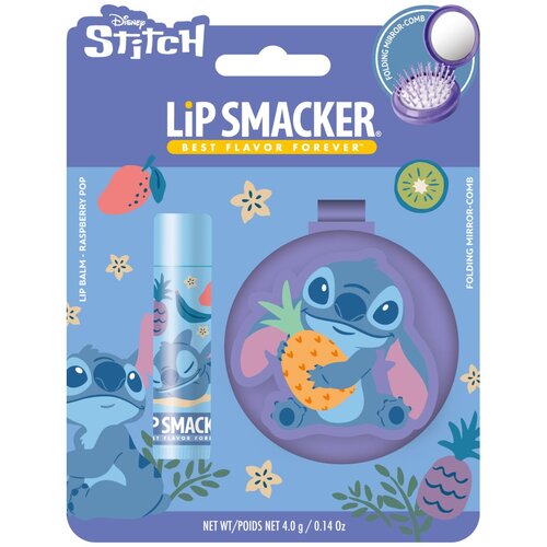 Lip_Smacker komplet zložljivega glavnika in balzama za ustnice Stitch vijola Slike