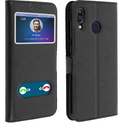 AVIZAR dvojna zašcitna torbica z ucinkom teksture - crna str. asus zenfone max M1 (ZB555KL), (20615785) Cene