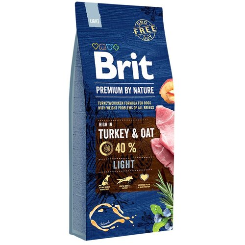 Brit Premium By Nature Light puretina i zob, 15 kg Slike