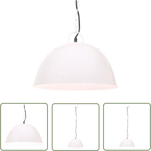  The Living Store Industrijska starinska viseča svetilka 25 W bela 41 cm E27 - Viseča Svetilka, (21745105) Slike