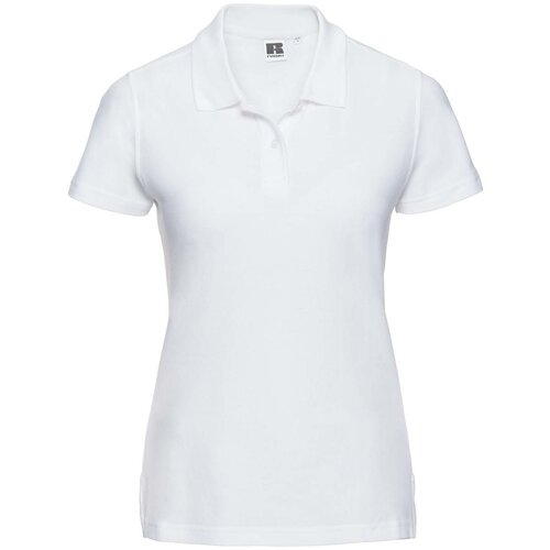 RUSSELL Women's white cotton polo shirt Ultimate Cene