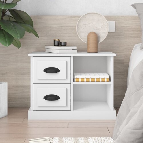 vidaXL Noćni ormarić bijeli 60 x 35 5 x 45 cm Cijene
