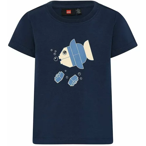 Lego Otroška kratka majica mornarsko modra barva