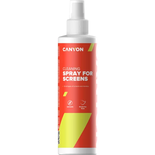 Canyon CCL21, Screen Сleaning Spray for optical surface, 250ml, 58x58x195mm, 0.277kg - CNE-CCL21
