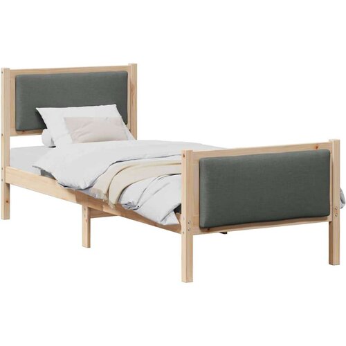  Okvir za krevet Tamno siva 75 x 190 cm tkanina Slike