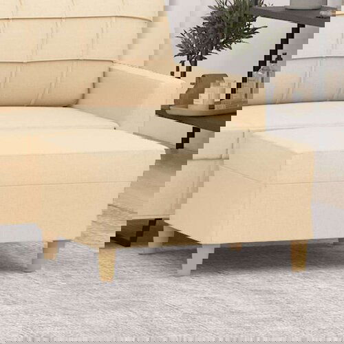  Tabure krem 70 x 55 x 41 cm od tkanine Slike
