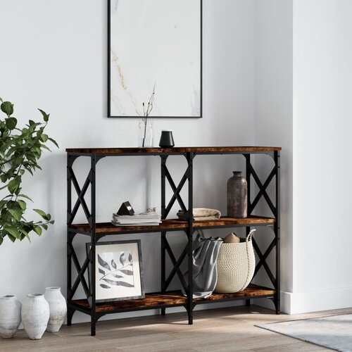 vidaXL Konzolni stol boja hrasta 100x28x80 5 cm od konstruiranog drva Cijene