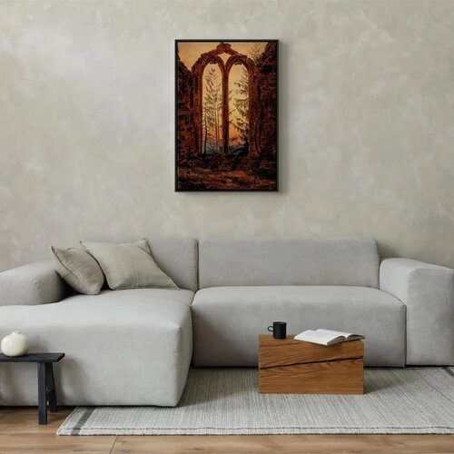  Slika - Caspar David Friedrich – The Dreamer 60x90 U crnom drvenom okviru Cene