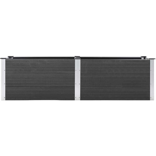 VidaXL Visoka greda 200x50x54 cm WPC siva Slike