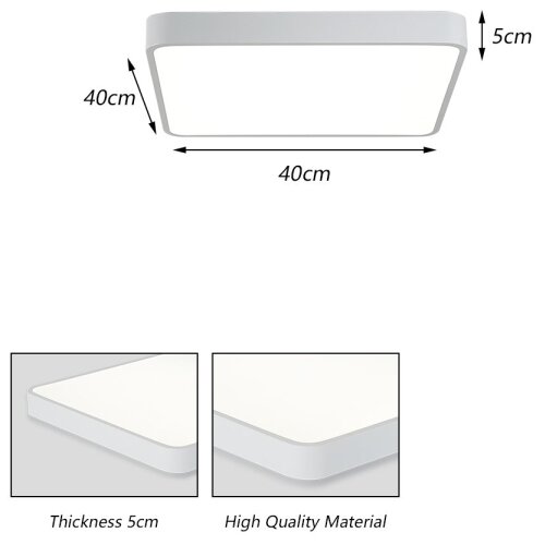  Brilagi - LED plafonsko svetlo POOL SQUARE LED/36W/230V 40x40 cm bela Slike