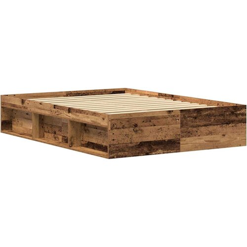  Okvir kreveta bez madraca staro drvo 135x190 cm Slike