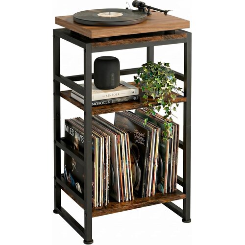 ZEXVIDA 3-nivojsko stojalo za gramofon in do 120 LP-plo&amp;scaron;č Slike