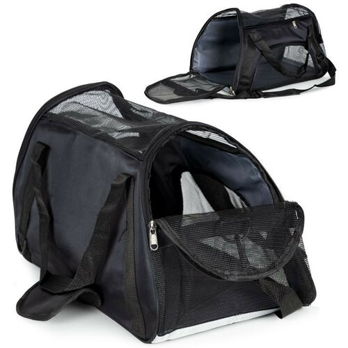 PETSI transportna torba za kućne ljubimce crna Slike