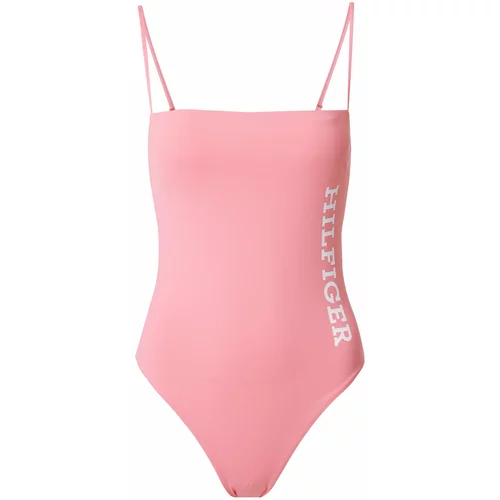Tommy Hilfiger Underwear Jednodijelni kupaći kostim svijetloroza / bijela