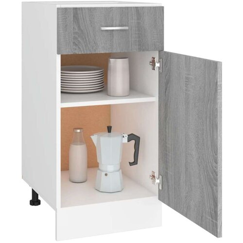 VidaXL Spodnja omarica siva sonoma 40x46x81,5 cm inženirski les Slike