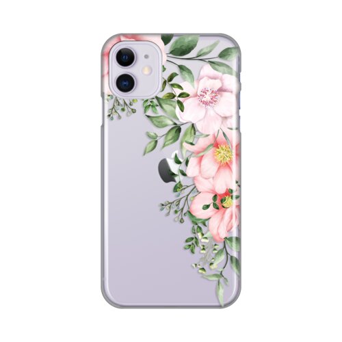 silikonska maska za Iphone 11 6.1 Gentle Rose Pattern Print Skin providna Slike