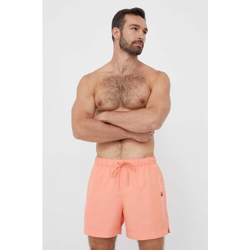 Tommy Hilfiger Kopalne kratke hlače oranžna barva Slike