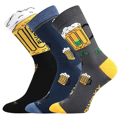 Voxx 3PACK men's socks multicolored