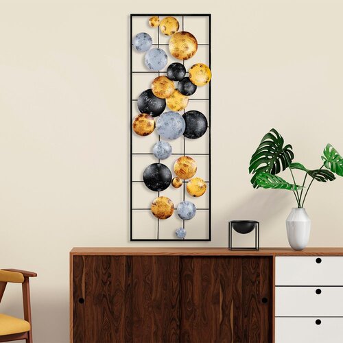 Wallity Zidna dekoracija Camber - 7, 32 x 90 x 4 cm, Šarena Cene
