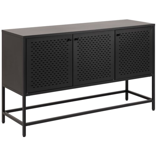 Actona crna metalna komoda Newcastle, &amp;scaron;irine 125 cm Slike