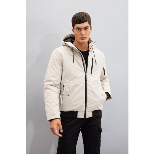 Defacto Hooded Jacket Zippered Pocket Sleeve End Ribbed Both Slike