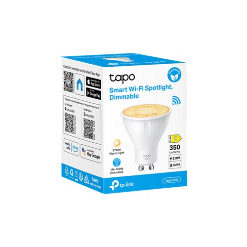 Tp-link Tapo L610 2700K 3,9W Smart WiFi bela pametna zatemnilna žarnica Slike