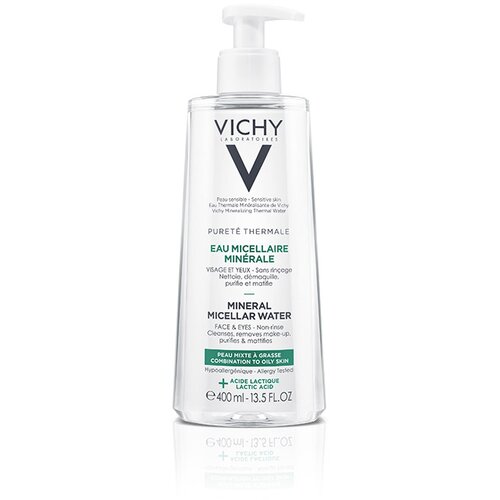 Vichy pureté thermale micelarna voda za mešovitu do masnu kožu, 400ml Slike