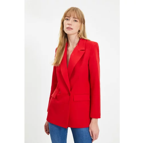Trendyol Red Classic Blazer Jacket