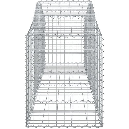  Lučne gabionske ko&amp;scaron;are 6 kom 200x50x60/80 cm pocinčano željezo Slike