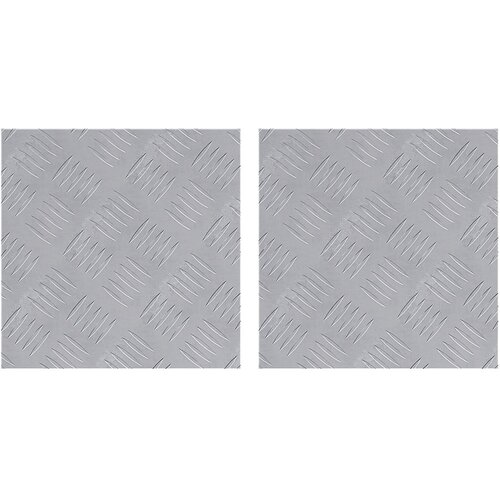 vidaXL Aluminijaste Checker Plo&scaron;če - 2 kosa, Protizdrsne, 30x30 cm, (22014873) Cene
