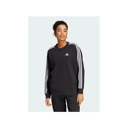 Adidas Jopa Essentials 3-Stripes Sweatshirt IC8766 Črna Loose Fit