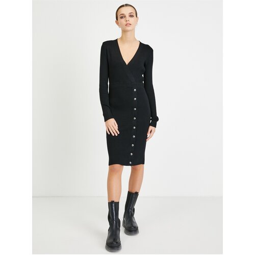 Guess Black Sheath Sweater Dress Alexandra - Women Slike