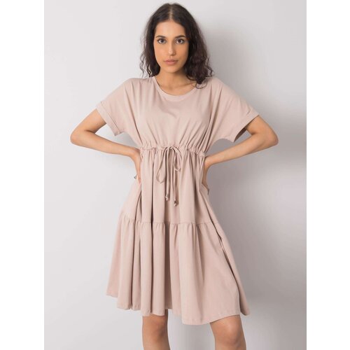 RUE PARIS Dress-RV-SK-6761.68-beige Slike