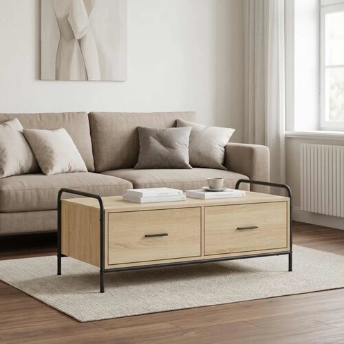  Stolić za kavu Hrast sonoma 99 5 x 49 x 41 cm Konstruirano drvo - Hrast sonoma Cijene