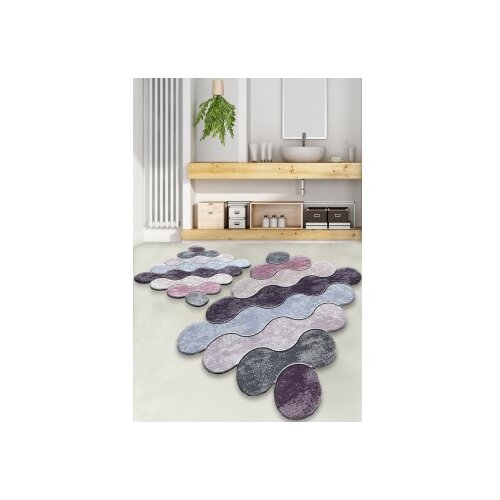 Lessentiel Maison Kupatilski otirači, Circle Purple, 2 komada Cene