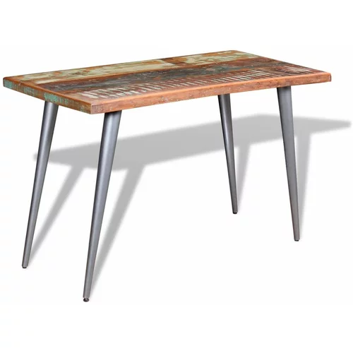  Jedilna miza iz trdnega predelanega lesa 120x60x76 cm