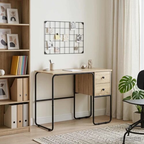  Stol s pohranom Hrast sonoma 100 x 50 x 75 cm - Hrast sonoma Slike