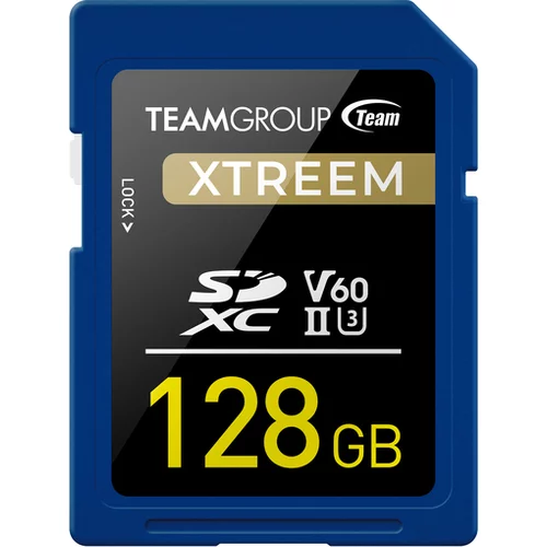Team Group TEAMGROUP spominska kartica Xtreem 128GB SD (TXSDXC128GIIV6001)
