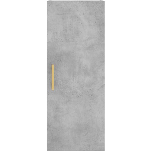  Visoka komoda siva betona 34,5x34x180 cm od konstruiranog drva Slike