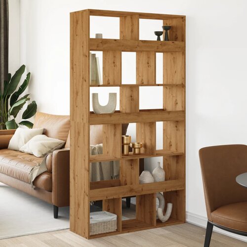 VidaXL Pregrada za prostor artisan hrast 100x33x187,5 cm inž. les Slike
