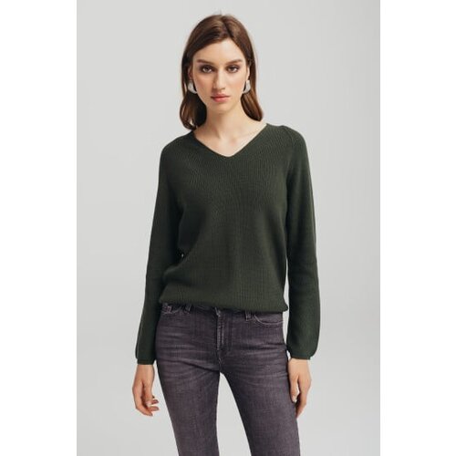 Legendww zenski zeleni dzemper v izrez Cene