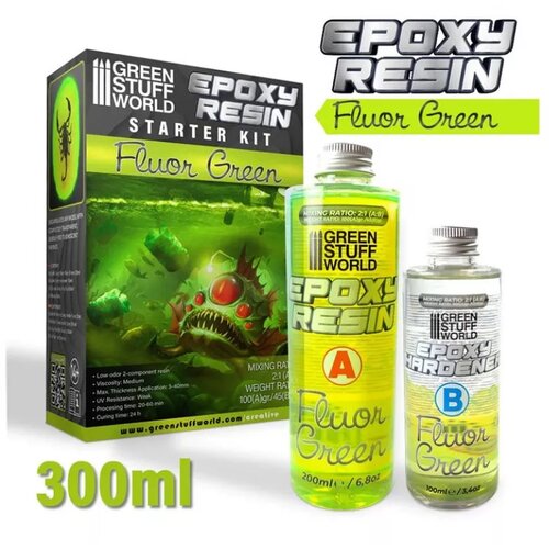 Green Stuff World fluor lime clear epoxy resin 300ml Cene